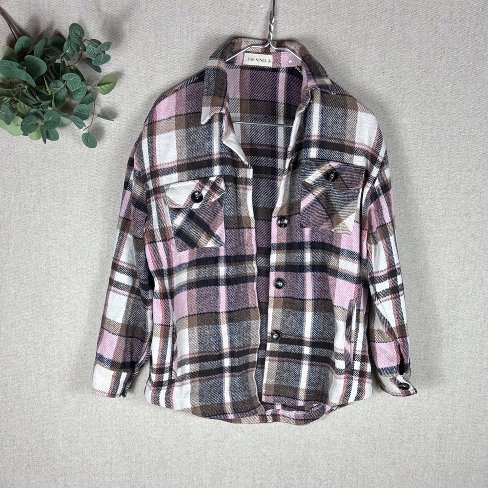 The Nines Plaid Shacket Small